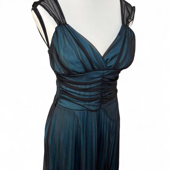 y2k 2000's Dark Fairy La Belle Mesh Overlay Dress medium - Picture 4 of 8